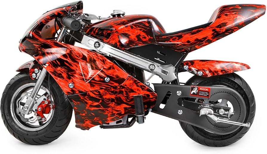 Mini Moto Pocket Bike 50cc Gasolina – Estilo Deportivo Ninja - Imagen 2