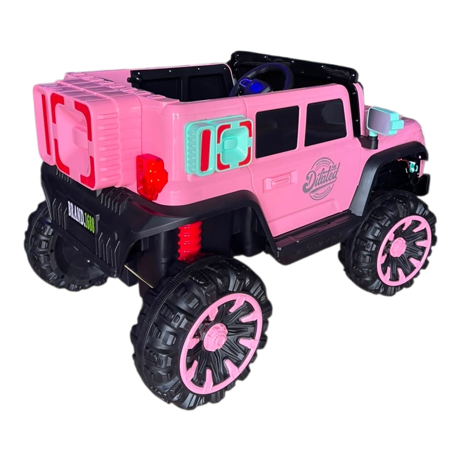 Jeep Chevrolet Eléctrico 12V – Edición Especial Rosada - Imagen 4