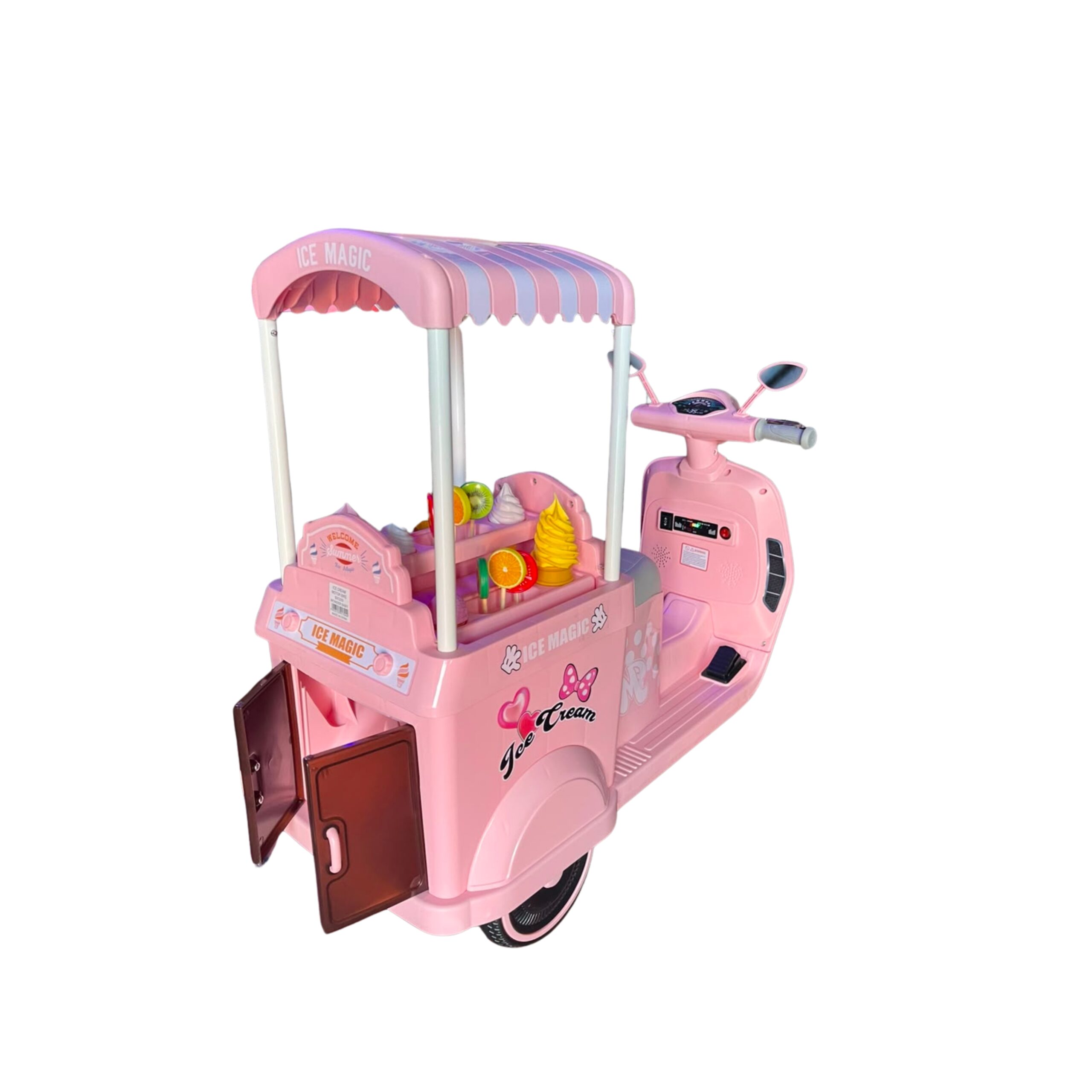 🍨 MOTO ELÉCTRICA ICE CREAM MAGIC (6 VOLT) 🛵✨ - Imagen 4